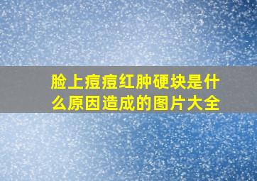 脸上痘痘红肿硬块是什么原因造成的图片大全