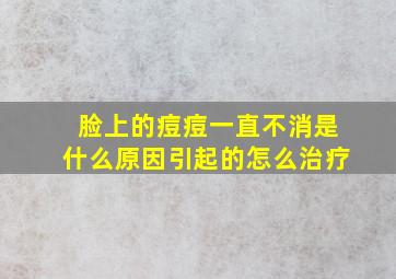 脸上的痘痘一直不消是什么原因引起的怎么治疗