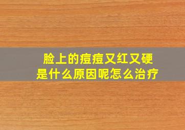 脸上的痘痘又红又硬是什么原因呢怎么治疗