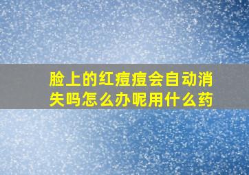 脸上的红痘痘会自动消失吗怎么办呢用什么药