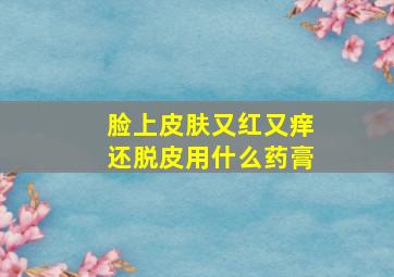 脸上皮肤又红又痒还脱皮用什么药膏