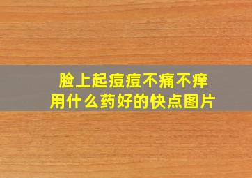 脸上起痘痘不痛不痒用什么药好的快点图片