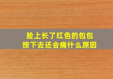 脸上长了红色的包包按下去还会痛什么原因