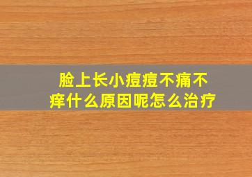 脸上长小痘痘不痛不痒什么原因呢怎么治疗