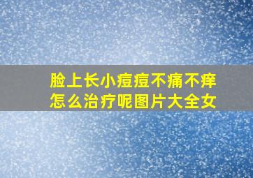 脸上长小痘痘不痛不痒怎么治疗呢图片大全女