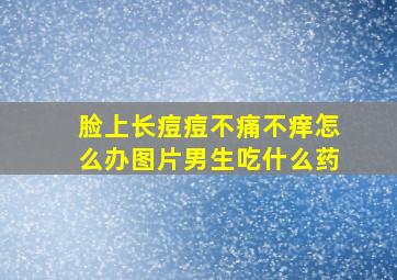 脸上长痘痘不痛不痒怎么办图片男生吃什么药