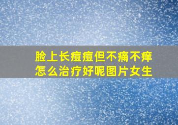 脸上长痘痘但不痛不痒怎么治疗好呢图片女生