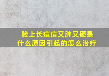 脸上长痘痘又肿又硬是什么原因引起的怎么治疗