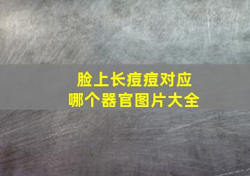 脸上长痘痘对应哪个器官图片大全