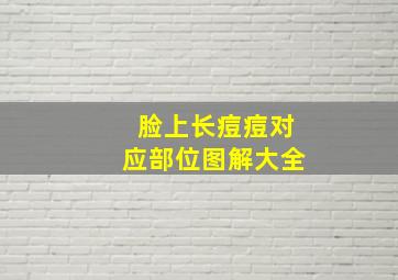 脸上长痘痘对应部位图解大全