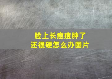 脸上长痘痘肿了还很硬怎么办图片