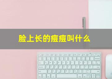 脸上长的痘痘叫什么