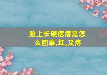 脸上长硬疙瘩是怎么回事,红,又疼