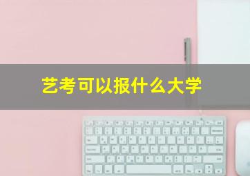 艺考可以报什么大学