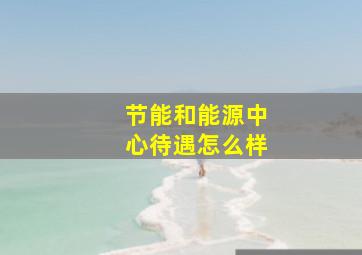 节能和能源中心待遇怎么样