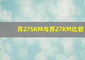 苏27SKM与苏27KM比较