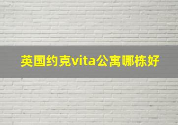 英国约克vita公寓哪栋好