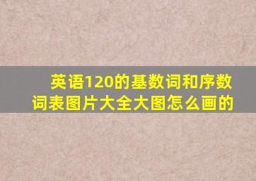 英语120的基数词和序数词表图片大全大图怎么画的