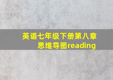 英语七年级下册第八章思维导图reading