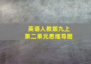 英语人教版九上第二单元思维导图