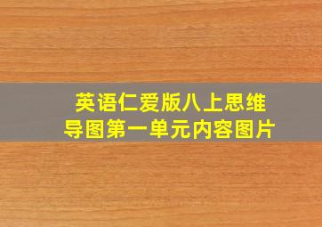 英语仁爱版八上思维导图第一单元内容图片