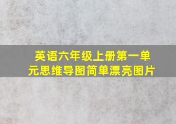 英语六年级上册第一单元思维导图简单漂亮图片