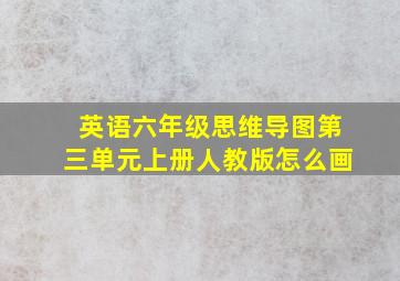 英语六年级思维导图第三单元上册人教版怎么画