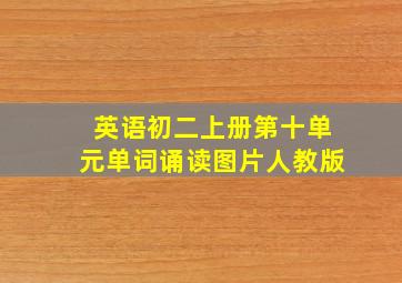 英语初二上册第十单元单词诵读图片人教版