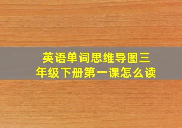 英语单词思维导图三年级下册第一课怎么读