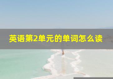 英语第2单元的单词怎么读