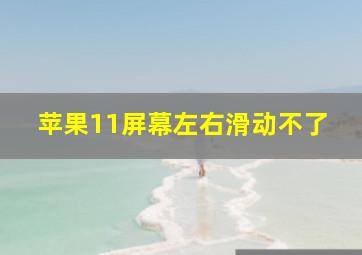 苹果11屏幕左右滑动不了