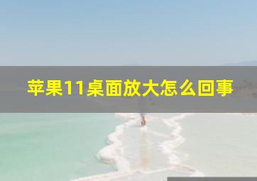 苹果11桌面放大怎么回事