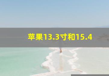 苹果13.3寸和15.4