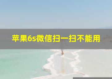 苹果6s微信扫一扫不能用