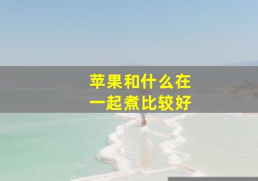 苹果和什么在一起煮比较好