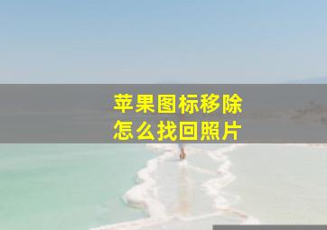 苹果图标移除怎么找回照片