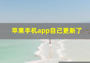 苹果手机app自己更新了