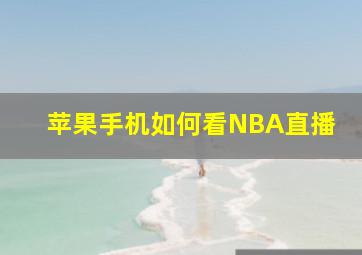 苹果手机如何看NBA直播