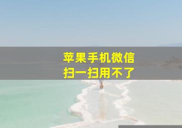 苹果手机微信扫一扫用不了