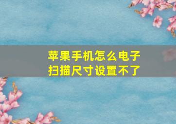 苹果手机怎么电子扫描尺寸设置不了