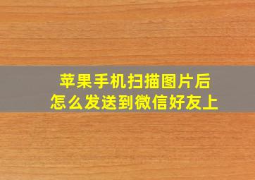 苹果手机扫描图片后怎么发送到微信好友上