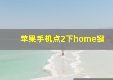 苹果手机点2下home键