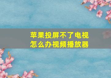 苹果投屏不了电视怎么办视频播放器