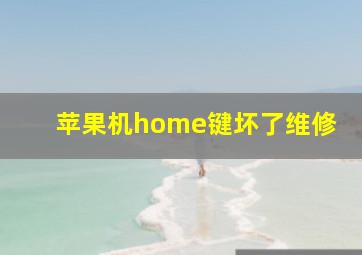 苹果机home键坏了维修