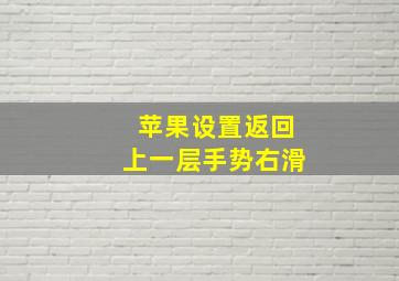 苹果设置返回上一层手势右滑