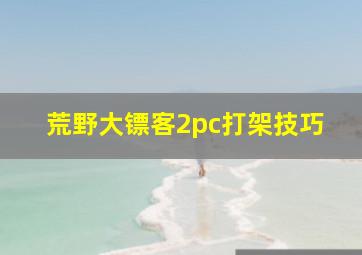 荒野大镖客2pc打架技巧