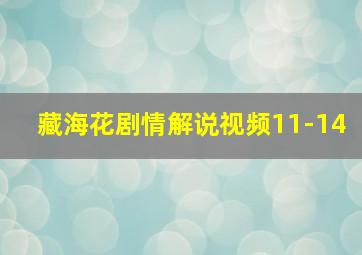 藏海花剧情解说视频11-14