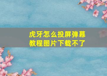 虎牙怎么投屏弹幕教程图片下载不了