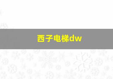 西子电梯dw