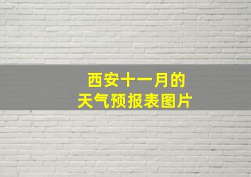 西安十一月的天气预报表图片